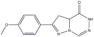 3,3a-Dihydro-2-(4-methoxyphenyl)pyrazolo[1,5-d][1,2,4]triazin-4(5H)-one Struktur