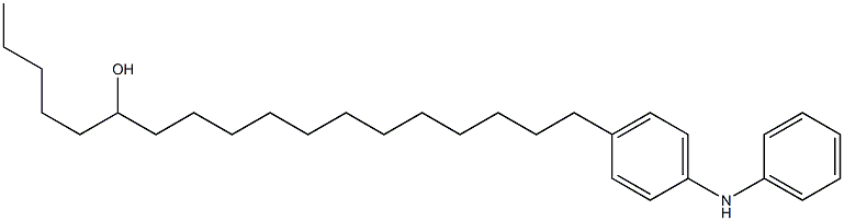 4-(13-Hydroxyoctadecyl)phenylphenylamine Struktur