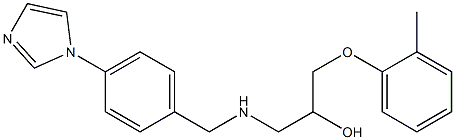 1-[4-(1H-Imidazol-1-yl)benzylamino]-3-(2-methylphenoxy)-2-propanol Struktur