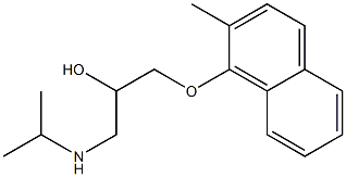 1-Isopropylamino-3-(2-methyl-1-naphtyloxy)-2-propanol Struktur