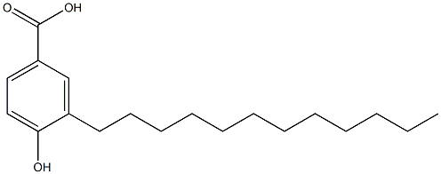 3-Dodecyl-4-hydroxybenzoic acid Struktur