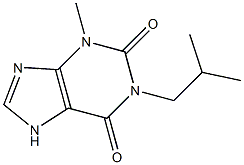 3-Methyl-1-isobutylxanthine Struktur