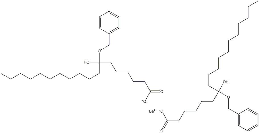 Bis(7-benzyloxy-7-hydroxystearic acid)barium salt Struktur