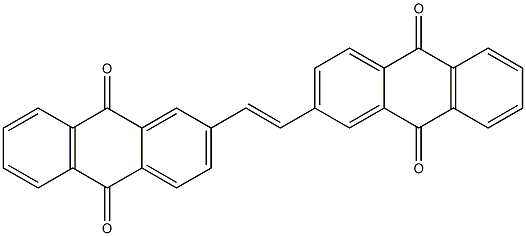 2,2'-(Ethene-1,2-diyl)bis(anthracene-9,10-dione) Struktur