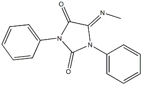 5-Methylimino-1,3-diphenyl-3,5-dihydro-1H-imidazole-2,4-dione Struktur