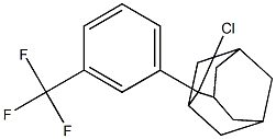 2-Chloro-2-[3-(trifluoromethyl)phenyl]adamantane Struktur