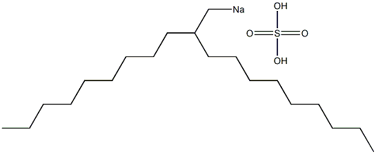 Sulfuric acid 2-nonylundecyl=sodium salt Struktur