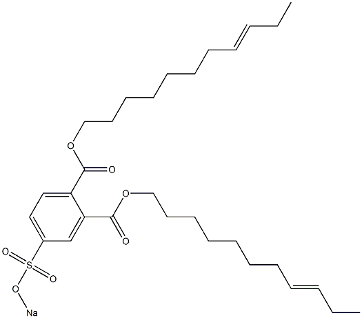 4-(Sodiosulfo)phthalic acid di(8-undecenyl) ester Struktur