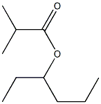 Isobutyric acid 1-ethylbutyl ester Struktur