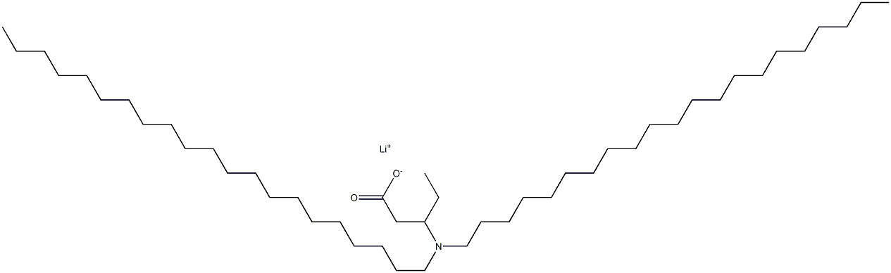 3-(Dihenicosylamino)valeric acid lithium salt Struktur