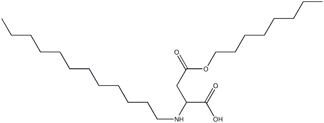 2-Dodecylamino-3-(octyloxycarbonyl)propionic acid Struktur