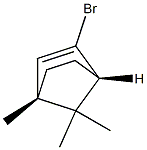 (1S,4S)-3-Bromo-1,7,7-trimethylbicyclo[2.2.1]hept-2-ene Struktur