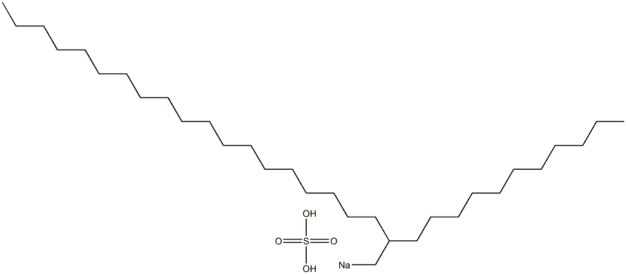 Sulfuric acid 2-undecylhenicosyl=sodium salt Struktur