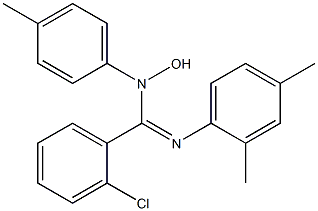 N-Hydroxy-N-(p-tolyl)-N'-(2,4-xylyl)-2-chlorobenzamidine Struktur