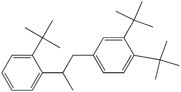 1-(3,4-Di-tert-butylphenyl)-2-(2-tert-butylphenyl)propane Struktur