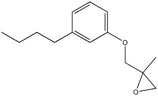 3-Butylphenyl 2-methylglycidyl ether Struktur