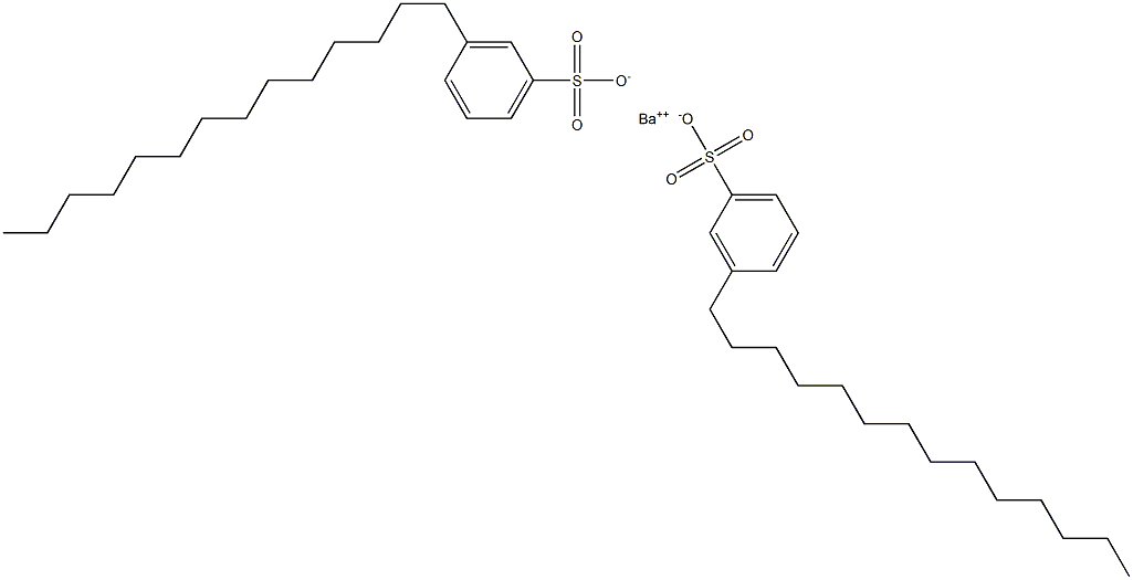 Bis(3-tetradecylbenzenesulfonic acid)barium salt Struktur