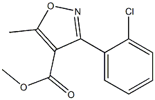 3-(2-Chlorophenyl)-5-methylisoxazole-4-carboxylic acid methyl ester Struktur