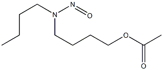 Acetic acid 4-(butylnitrosoamino)butyl ester Struktur