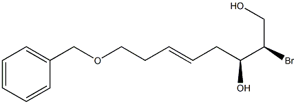 (2R,3S,5E)-2-Bromo-8-benzyloxy-5-octene-1,3-diol Struktur