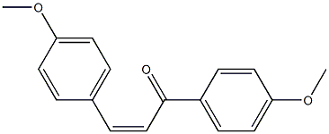 (Z)-4,4'-Dimethoxychalcone Struktur