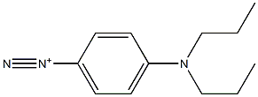 4-(Dipropylamino)benzenediazonium Struktur