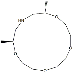 (11S,15S)-11,15-Dimethyl-1,4,7,10-tetraoxa-13-azacyclopentadecane Struktur