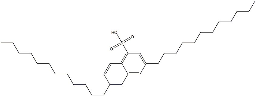 3,6-Didodecyl-1-naphthalenesulfonic acid Struktur