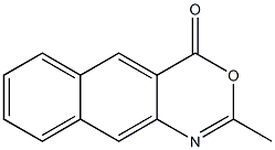 2-Methyl-4H-naphth[2,3-d][1,3]oxazin-4-one Struktur