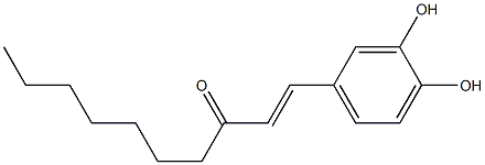 (E)-1-(3,4-Dihydroxyphenyl)-1-decen-3-one Struktur