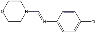 N-(Morpholinomethylene)-4-chloroaniline Struktur