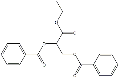 (+)-2-O,3-O-Dibenzoyl-L-glyceric acid ethyl ester Struktur