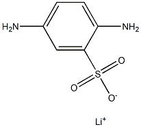 2,5-Diaminobenzenesulfonic acid lithium salt Struktur