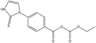 [[4-(2-Thioxo-4-imidazolin-1-yl)benzoyl]oxy]formic acid ethyl ester Struktur