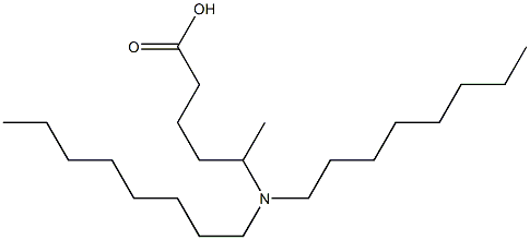 5-(Dioctylamino)hexanoic acid Struktur