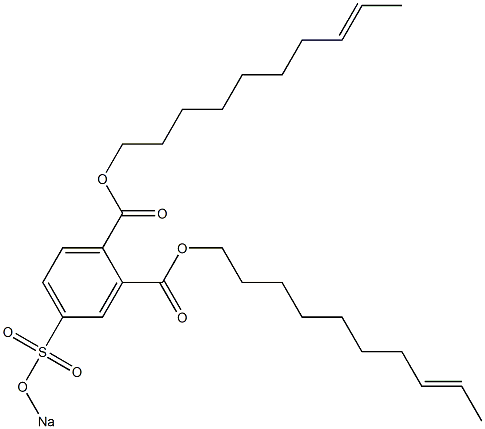 4-(Sodiosulfo)phthalic acid di(8-decenyl) ester Struktur