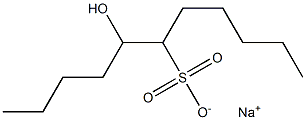 5-Hydroxyundecane-6-sulfonic acid sodium salt Struktur