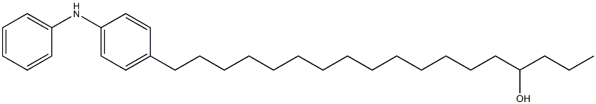 4-(15-Hydroxyoctadecyl)phenylphenylamine Struktur