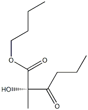 (S)-2-Hydroxy-2-(1-oxobutyl)propanoic acid butyl ester Struktur