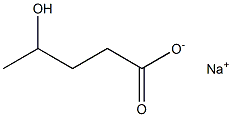 4-Hydroxyvaleric acid sodium salt Struktur