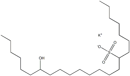 17-Hydroxytricosane-8-sulfonic acid potassium salt Struktur