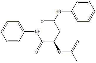 [R,(-)]-2-(Acetyloxy)-N,N'-diphenylsuccinamide Struktur