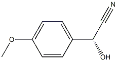 (R)-(4-Methoxyphenyl)hydroxyacetonitrile Struktur