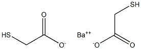 Bis(thioglycollic acid) barium salt Struktur