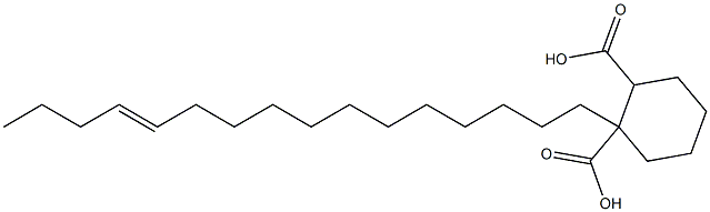 Cyclohexane-1,2-dicarboxylic acid hydrogen 1-(12-hexadecenyl) ester Struktur