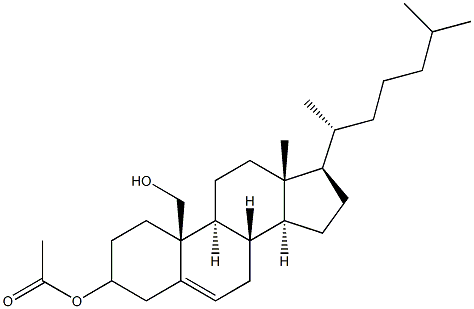 19-Hydroxy-3-acetoxycholest-5-ene Struktur