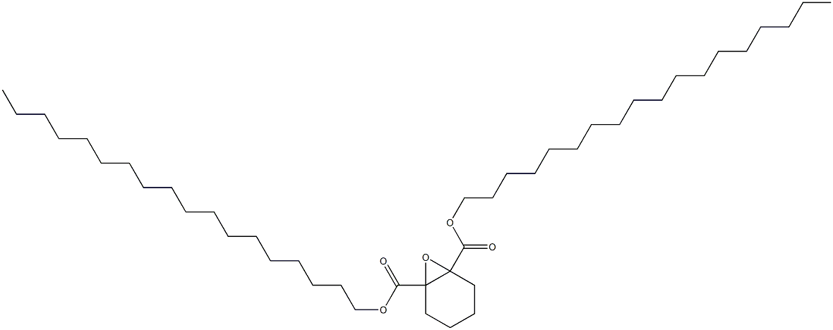 7-Oxabicyclo[4.1.0]heptane-1,6-dicarboxylic acid dioctadecyl ester Struktur