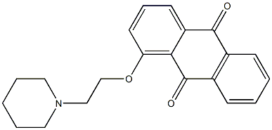 1-(2-Piperidinoethoxy)anthraquinone Struktur