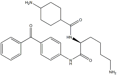 4-(N2-[(4-Aminocyclohexyl)carbonyl]-L-lysylamino)benzophenone Struktur