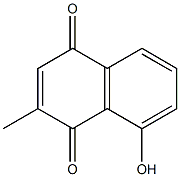 8-Hydroxy-2-methyl-1,4-naphthoquinone Struktur